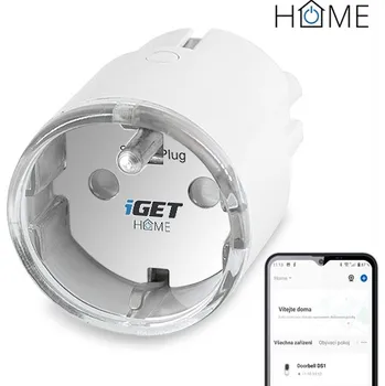 iGET HOME Power 1 - WiFi chytrá zásuvka 230V, samostatná, měření spotřeby, 3680W, 16 A 75020813