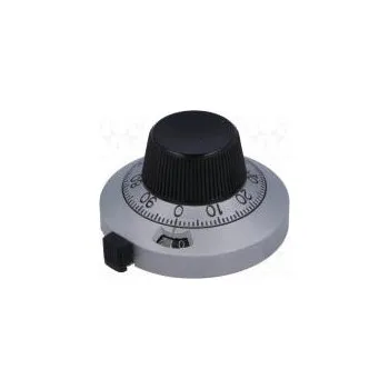 Knoflík Precizní knoflík s počitadlem Pr.hříd 6,35mm Ø46x25,4mm