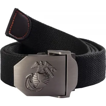 Opasek Pásek nylonový s kovovou přezkou USMC, 4 cm černý