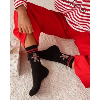 Dámské punčochy Dámské ponožky Veselý Perníček M - 37-41 / černá