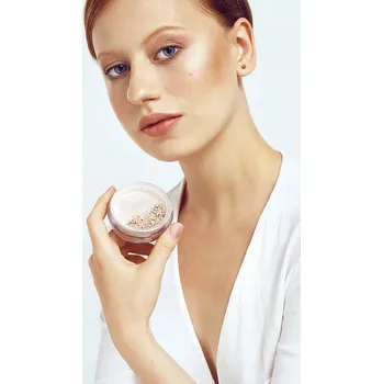 Přípravek na tvář Jeden minerální rozjasňovač, sypký Sampure Minerals