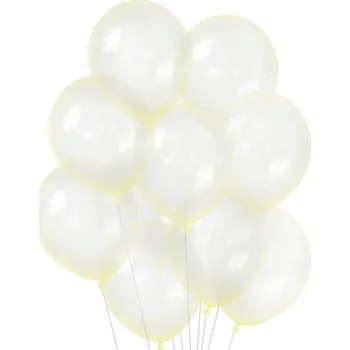 Balónek LATEXOVÉ BALÓNKY 10" PRŮHLEDNÉ ŽLUTÉ 50 KS