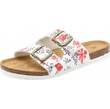 Dámské pantofle SAMLUX® Dámské korkové pantofle 9023 red Barva: White, Velikost: 40