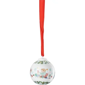 Vánoční dekorace Rosenthal Porcelánová mini koule, motiv Hračky, Vánoční radovánky, Ø 5 cm 02252-727499-27939