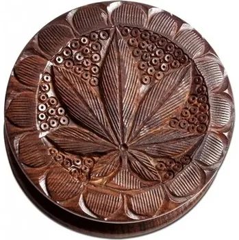 Dvoudílná vyřezávaná palisandrová drtička - Tato drtička je vyrobena z růžového dřeva a je v nejlepší možné kvalitě.