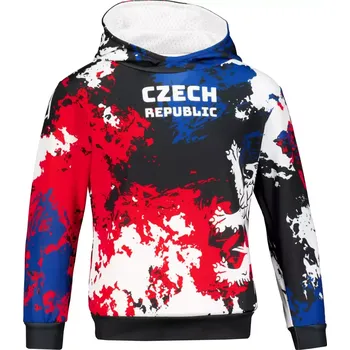 Chlapecká mikina Dětská funkční mikina premium ALTISPORT VOJ/ALK036MI01 ČERNÁ/ČERVENÁ 122