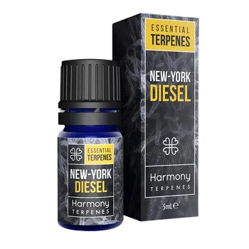 U této směsi je to o sladkosti a pikantnosti. Phellandrene - terpen nacházející se mimo jiné v eukalyptu - je zodpovědný za kořeněné tóny, které najdete v této směsi terpenů New York Diesel.