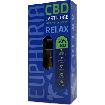 CBD CBD cartridge 0,5 ml s konopným extraktem a směsí přírodních terpenů Relax.