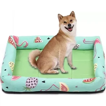 Pelíšek pro psa TopTechnology Pohodlný pelíšek pro psy Summer Pet, XL 83X66X8cm (Zelená barva)