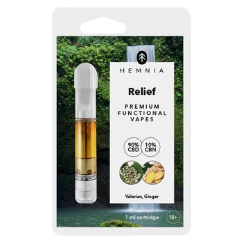 CBD Už jste vyzkoušeli naše jednorázové vaporizační pero Relief, ale hledáte ekologičtější variantu? V tom případě vás potěší cartridge, která je vhodná na baterky se závitem 510. Stejně jako vaporizační pero obsahuje i cartridge (náhradní náplň) 90 % CBD, 10