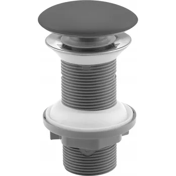 Sifon Zátka umyvadlová výpust klik-klak kulatý Sapho černá