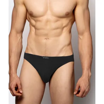 Slipy Pánské slipy z Pima bavlny ATLANTIC Mini 2Pack - černé XL