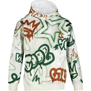 Chlapecká mikina Dětská mikina premium ALTISPORT VOJ/ALK054MI01 ZELENÁ/HNĚDÁ 122