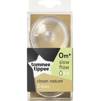 Savička Tommee Tippee Náhradní savičky C2N pomalý průtok 0+ 2ks - VÝPRODEJ DVOREČEK