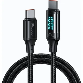 Datový kabel Kabel McDodo USB typ C - USB typ C 1,2 m černý