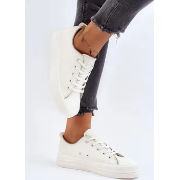 Dámské tenisky Dámské eko kožené tenisky Big Star Bílé Velikost: 40