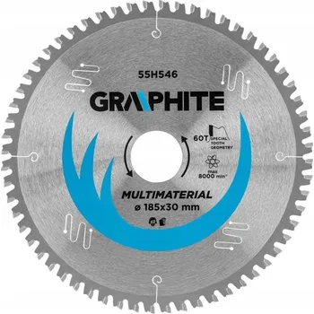 Pilový kotouč Kotoučová pila s vidiovými zuby 185x30mm 60T univerzální 55H546