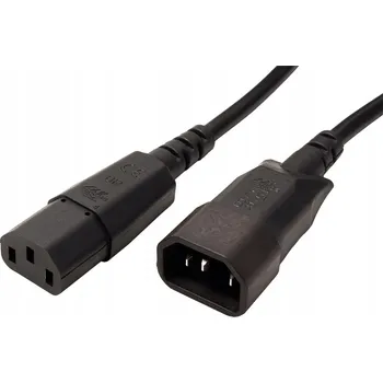 Napájecí kabel Kabel BACHMANN pro chladicí zařízení C13 C14 černý 2m