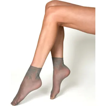 Dámské spodní prádlo Šedé ponožky Veneziana Jana 20 DEN šedá