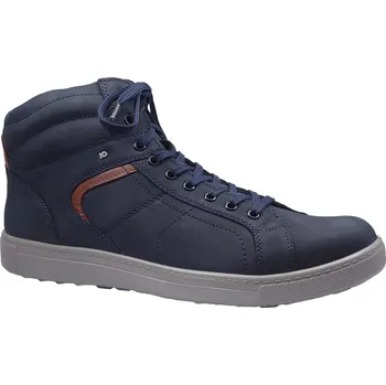 Pánské polobotky Vycházková obuv-kotníková, Jomos, Rallye, šíře H, tmavě modrá/přírodní: Modrá Nubuk, velur (semiš) 33,6 51 H - rozšířená (30521-30525)