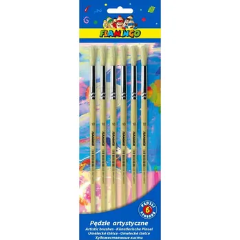 Umělecký štětec Kulaté štětce Flamingo