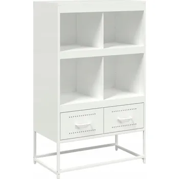 Komoda Ocelová skříňka bílá 68x39x111,5 cm