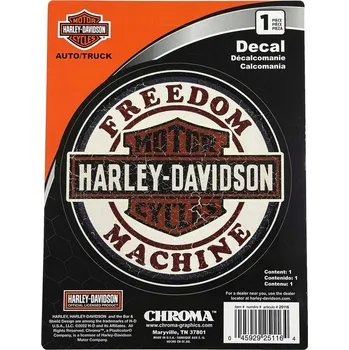 autokoberec Nálepka na motorku Harley Davidson Freedom Machine