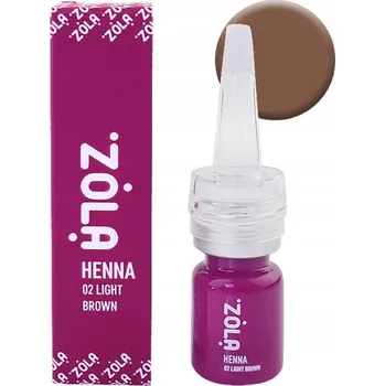 Barva na řasy a obočí Henna na obočí Zola 02 Světle hnědá, 5 g