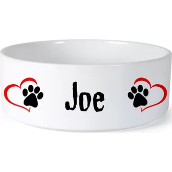Miska pro psa Miska pro psa se jménem Joe (Keramická miska na krmivo pro psy)