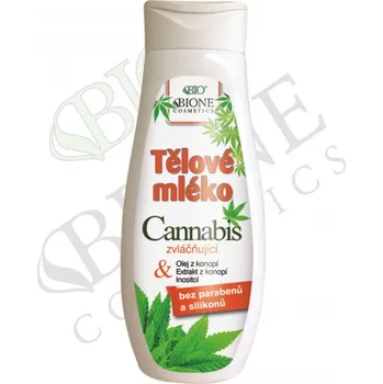 Tělové mléko Cannabis zklidňující a regenerační tělové mléko je velmi lehké, rychle vstřebatelné.