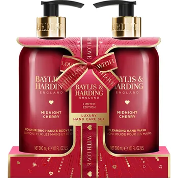 Kosmetická sada Baylis & Harding Sada péče o ruce Midnight Cherry 2x300 ml