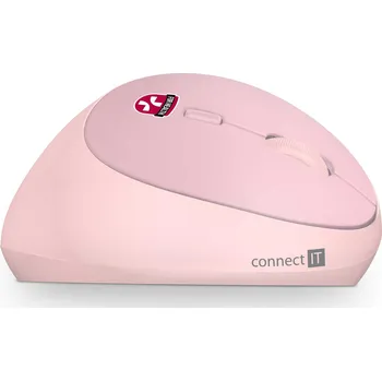 Myš CONNECT IT FOR HEALTH LADIES PINK vertikální myš