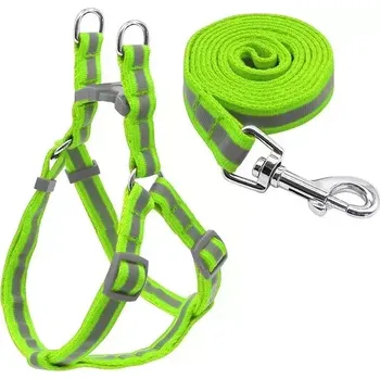 Vodítko pro psa TopTechnology Nylonové reflexní vodítko pro malé a střední psy, velikost S (zelené)