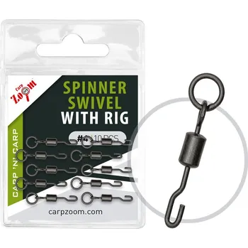 Carp Zoom Obratlík Spinner Swivel with Rig - 10 ks/vel.7