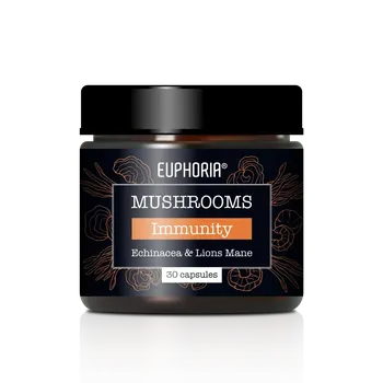 Přírodní produkt Houby Immunity Blend od společnosti Euphoria.