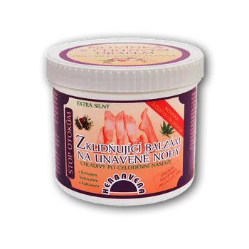 Kosmetika na nohy Zklidňující balzám na oteklé a unavené nohy s LEGACTIFEM, koňským kaštanem a kostivalem. LEGACTIF je speciální směs rostlinných výtažků s účinkem proti syndromu unavených nohou.