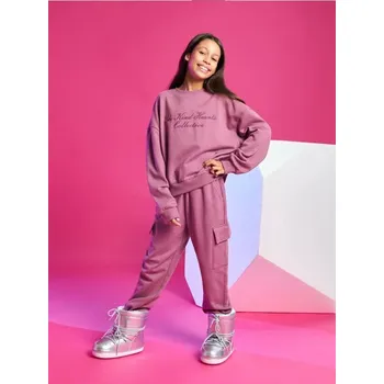 Dívčí kalhoty Sinsay - Souprava mikiny a kalhot - světle fialová - 109FA-34X - 109FA-34X-140