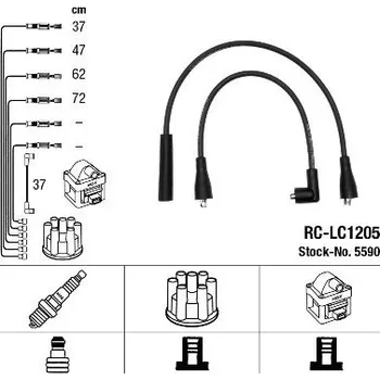 Zapalovací kabel Sada kabelů pro zapalování NGK NGKRC-LC1205