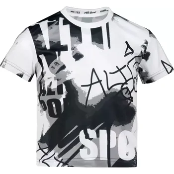 Chlapecké tričko Dětské funkční triko premium ALTISPORT VOJ/ALK076TR01 BÍLOČERNÁ 110