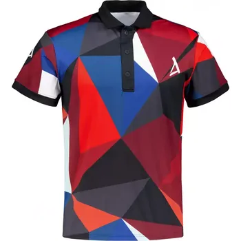 Pánské funkční triko s límečkem premium ALTISPORT VOJ/ALM007TR05 NÁMOŘNÍ MODRÁ/ČERVENÁ XXXL