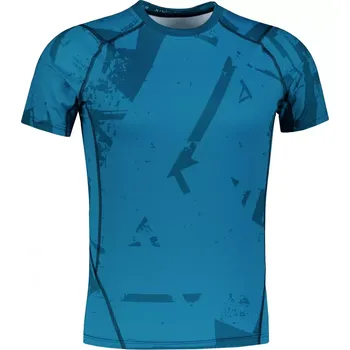 Pánské funkční kompresní triko s krátkým rukávem premium ALTISPORT VOJ/ALM079TR04 MODRÁ S