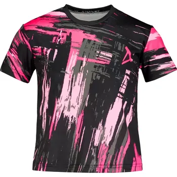 Chlapecké tričko Dětské funkční triko premium ALTISPORT VOJ/ALK010TR01 ČERNÁ/SVĚTLE RŮŽOVÁ 134