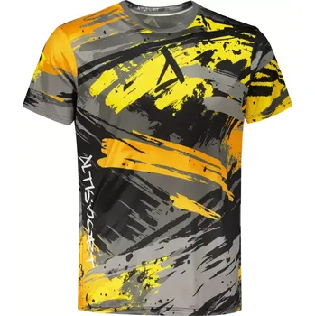 Pánské tričko Pánské funkční triko premium ALTISPORT VOJ/ALM014TR01 ČERNOŽLUTÁ XXXL