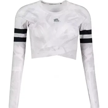Dámské tričko Dámský funkční crop top s dlouhým rukávem premium ALTISPORT VOJ/ALW096TR04 BÍLÁ XS