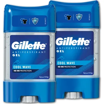 GILLETTE Cool Wave Gelový antiperspirant 2 × 70 ml