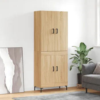 Organizace kuchyně zahrada-XL Skříň highboard dub sonoma 69,5 x 34 x 180 cm kompozitní dřevo 3195790