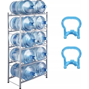 Stojan na víno Kovový skladový regál Vevor 141 x 65 x 33,2 cm, nosnost až 190 kg na polici