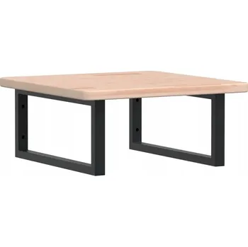 Koupelnový nábytek Police pod umyvadlo 50x50 cm, dubové dřevo, černá