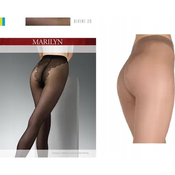 Dámské punčochy Punčocháče hladké Marilyn Bikini 20den hnědé safari velikost 4