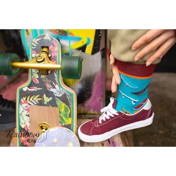 Pánské ponožky Rainbow Socks Skateboard Box Ponožky oranžové velikosti 47-50
